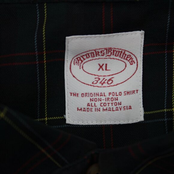 Brooks Brothers 346 Shirt Mens XL Blue/Green/Yellow/Red Non-Iron 100% Cotton L/S - Picture 8 of 13